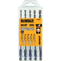A set of DeWALT universal MULTI MATERIAL IMPACT drills, 5 pcs., plastic case (DT60099)