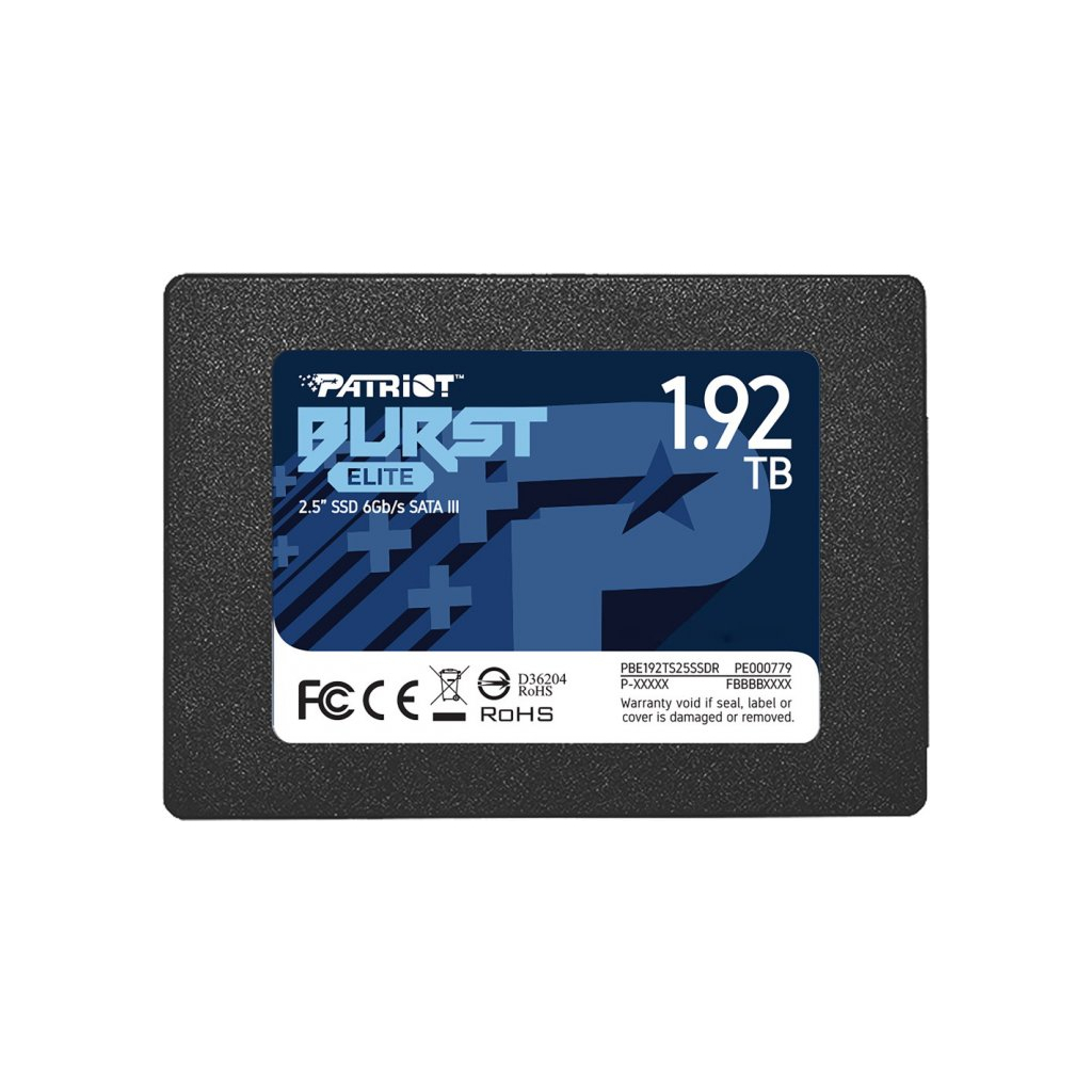 Накопичувач SSD 2.5" 1.92TB Burst Elite Patriot (PBE192TS25SSDR) Накопичувач SSD 2.5" 1.92TB Burst Elite Patriot (PBE192TS25SSDR)
