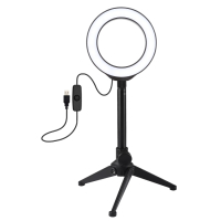 Набір блогера Puluz Ring USB LED lamp PKT3084B 4.7" + table stand (PKT3084B)
