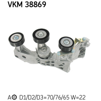 Belt tensioner with roller SKF VKM 38869