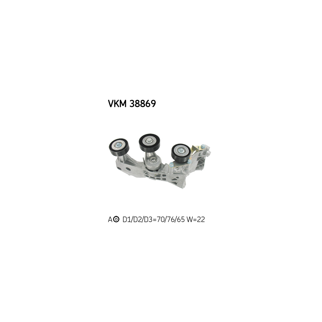 Натягувач ременя з роликом SKF VKM 38869 Натягувач ременя з роликом SKF VKM 38869