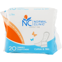 Daily pads Normal Clinic Ultra Cotton & Slim in an individual package of 20 pcs. (3800213309887)