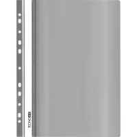 Economix A4 quick-stitch folder with perforation, texture "gloss", gray (E31510-10)