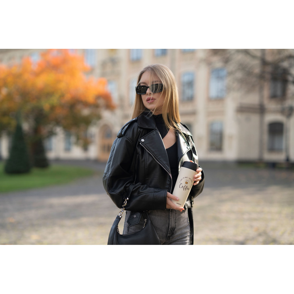 Термокружка Ardesto Coffee Time 450 мл Бежева (AR2645C) Термокружка Ardesto Coffee Time 450 мл Бежева (AR2645C)