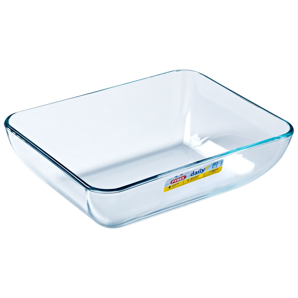 Форма для випікання Pyrex Daily з кришкою прямокутна 25 х 20 см 2.25 л (343P000/3646) Форма для випікання Pyrex Daily з кришкою прямокутна 25 х 20 см 2.25 л (343P000/3646)