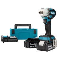 Screwdriver Makita LXT, 18V, 2x5Ah, DC18RC, Makpac, 300 Nm, 1/2" (DTW301RTJ)
