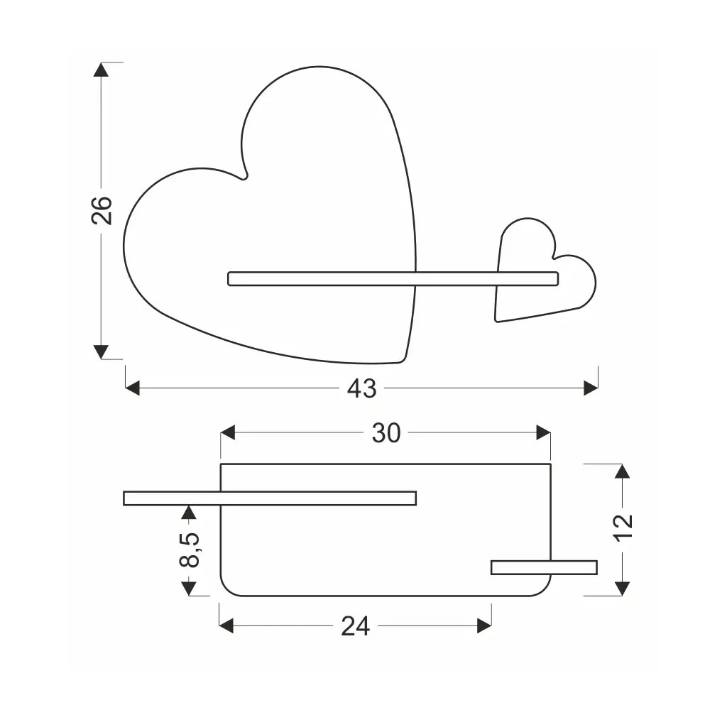 Світильник Candellux Heart (21-84552) Світильник Candellux Heart (21-84552)