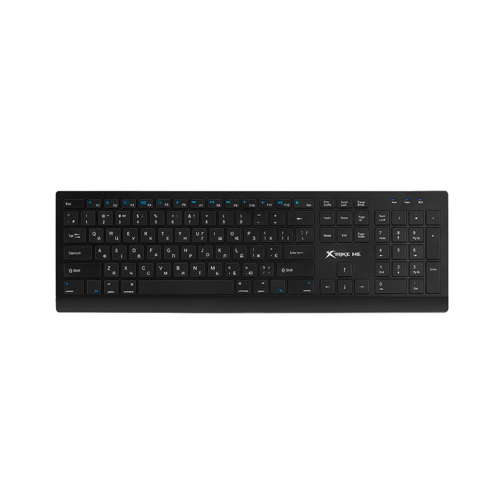 Комплект Xtrike ME MK-208W Wireless UA Black (MK-208WUA)