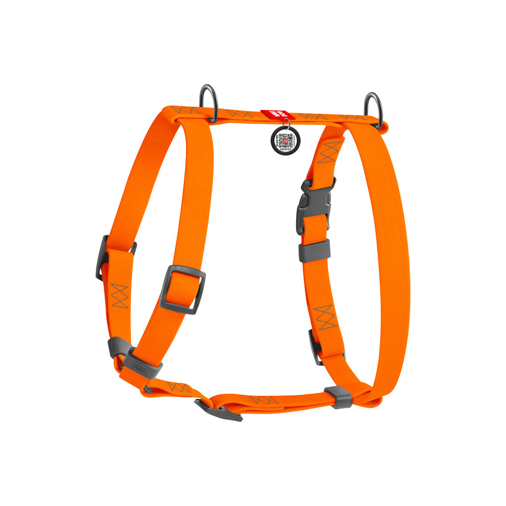 Шлея для собак WAUDOG Waterproof Н-подібна анатомічна L помаранчева (32634)