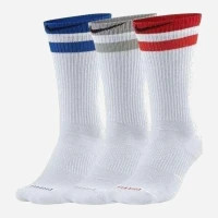 Socks Nike U NK EVERYDAY PLUS CUSH CREW 3PR CZ0502-903 38-42 3 pairs White/Multicolor (194500885493)