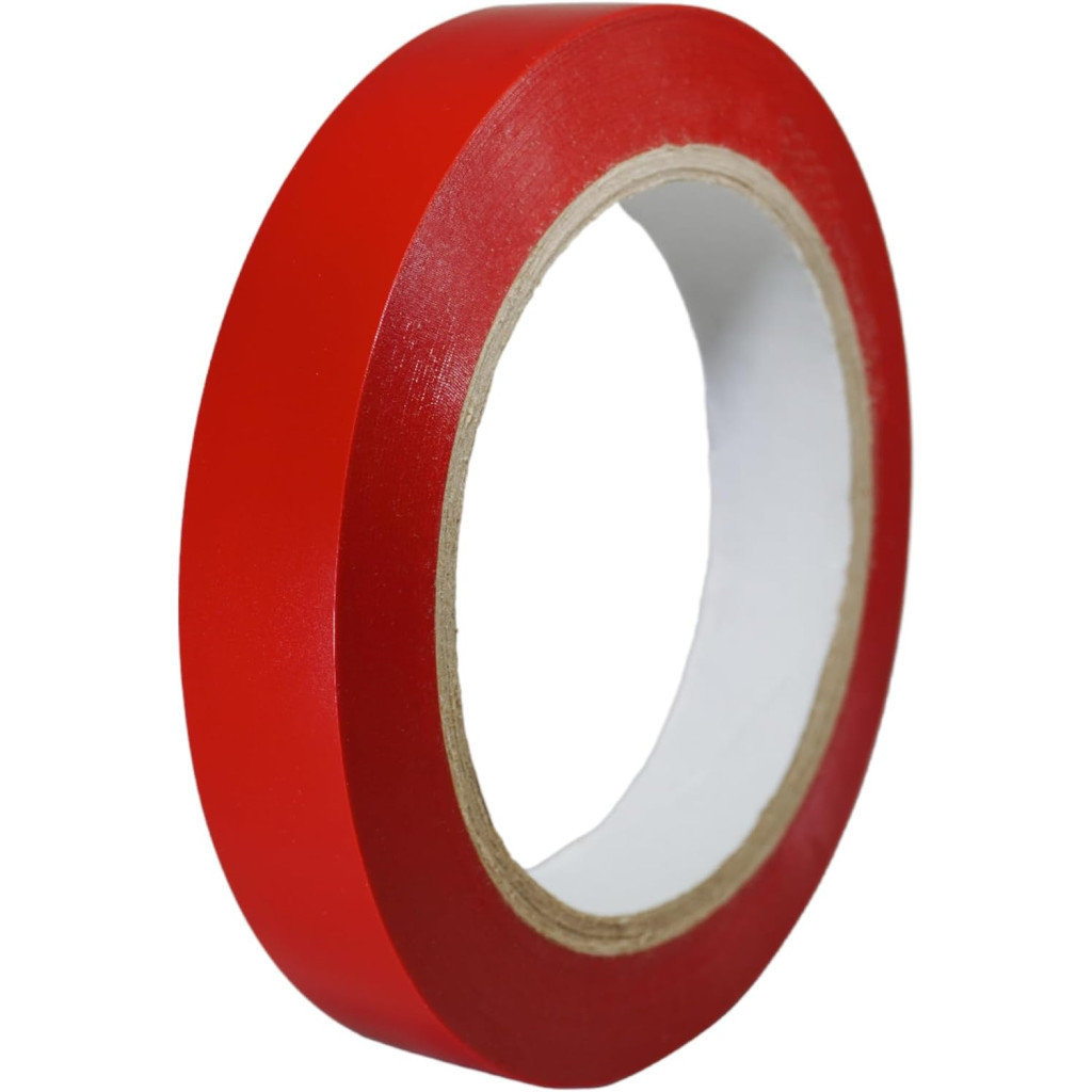 Ізоляційна стрічка XILIN 0.13мм*18мм*10м Red, temp0+80°С, 600V, 10 шт. (0,13мм*18мм*10м-R)