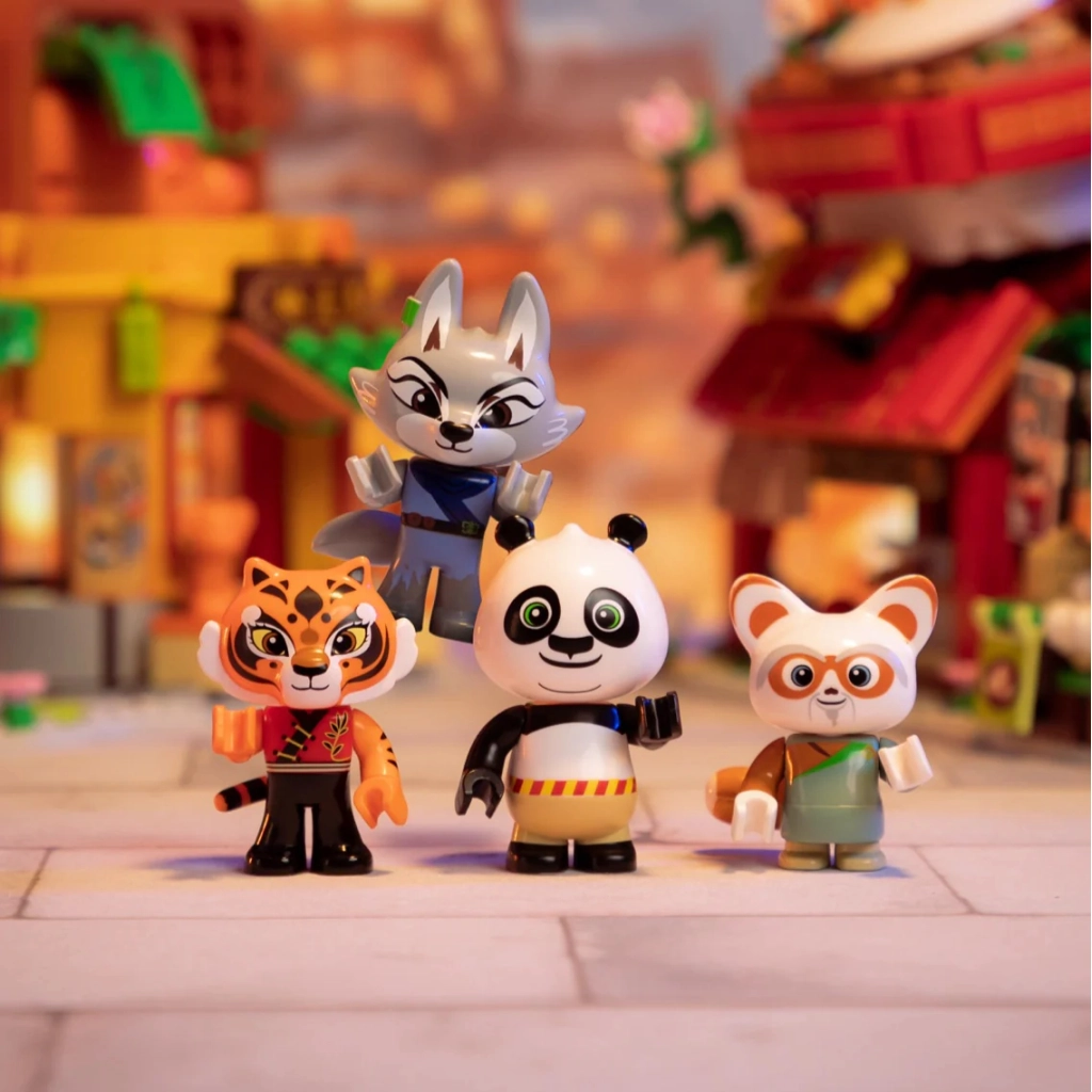 фото Блочный конструктор Pantasy Kung Fu Panda Мини Вид на улицу - Фруктовый ларёк Тигрицы (86508)
