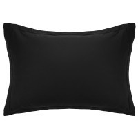 Pillowcase ARDESTO Mix&Match Premium 50x70+5cm 100% cotton, satin black (ART5070PCL)