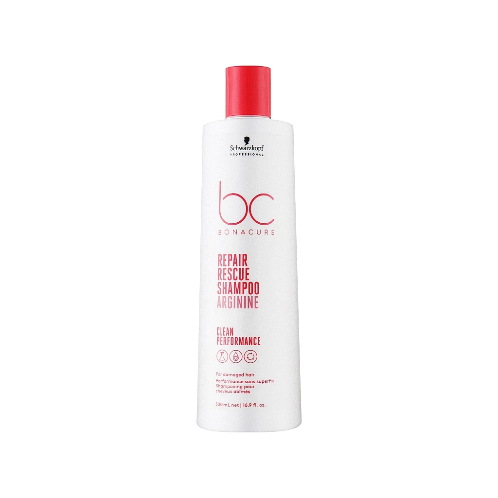 Шампунь Schwarzkopf Professional ВС Bonacure Repair Rescue Shampoo Arginine Clean Performance 500 мл (4045787724110)