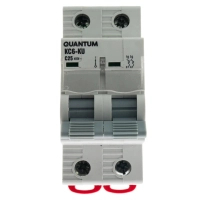 Автоматичний вимикач Quantum 2п С 16А MCB 6kA (8706 / KC6-K/ C/2P/16A-6k)