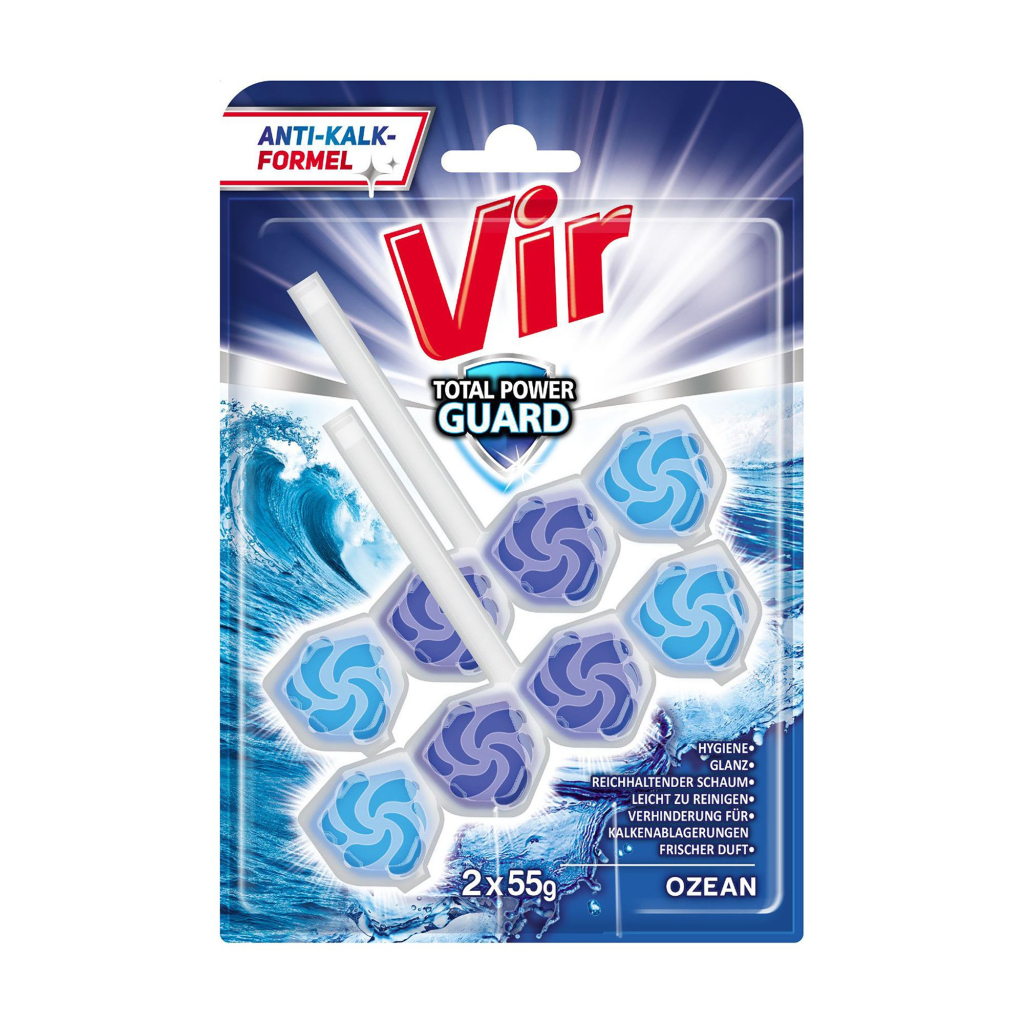 Туалетний блок Vir Total Power Guard Океан 2x55 г (3801003002209)