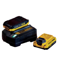Набір акумулятор + зарядний пристрій Stanley FatMax V20, 18 В, 2x2Ah, 2A (SFMCB12D2)
