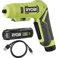 Викрутка акумуляторна Ryobi RSDP4-120G 4В, USB, Lithium, 1х2Ah, 5Нм, 200об/хв, поворотна ручка (5133005958)