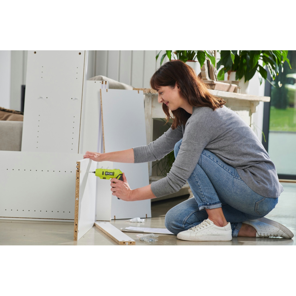 Викрутка акумуляторна Ryobi RSDP4-120G 4В, USB, Lithium, 1х2Ah, 5Нм, 200об/хв, поворотна ручка (5133005958)