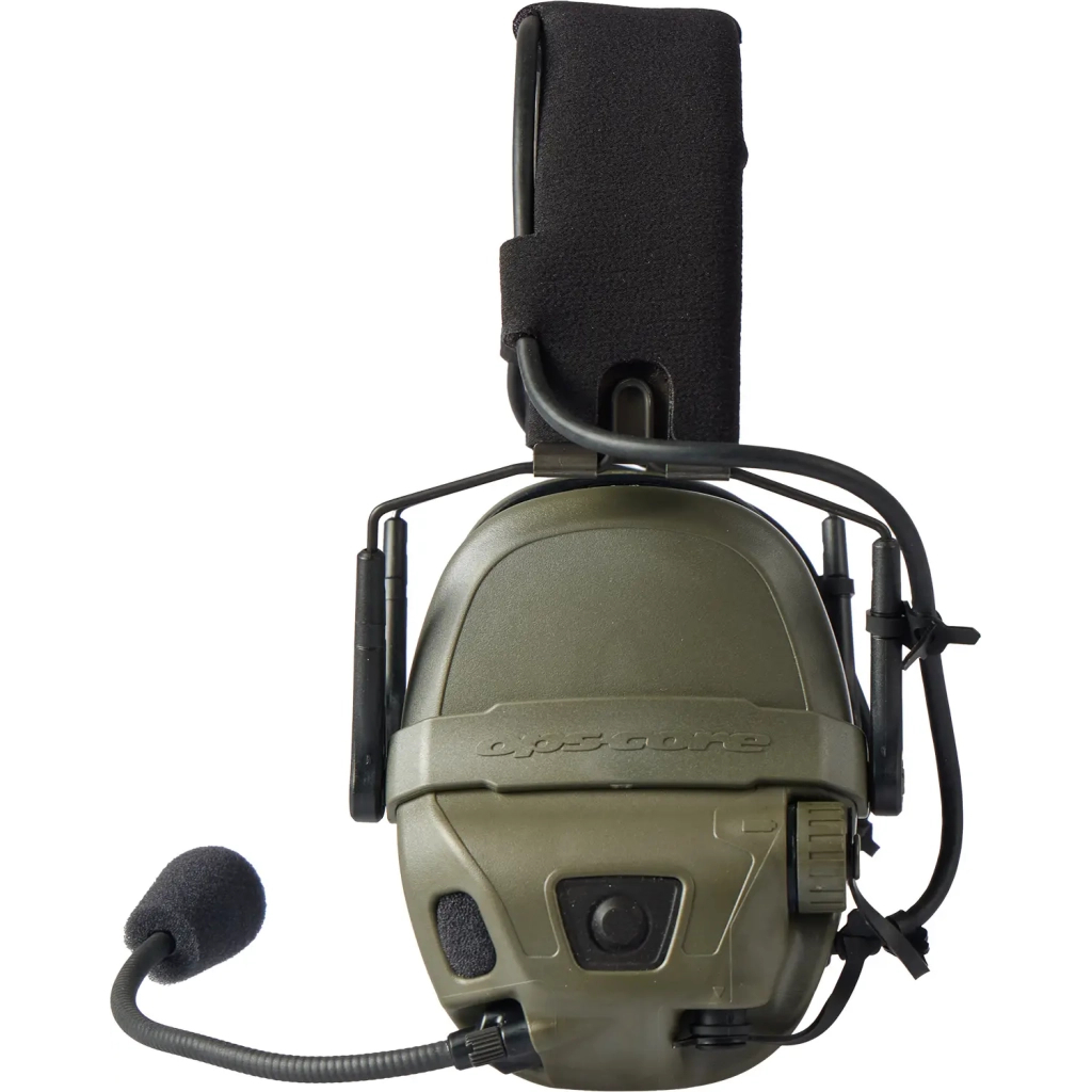 Навушники для стрільби Ops-Core AMP Communication Headset-Connectorized. NFMI. Верхній тримач. Ranger Green (N101153-02-0006)