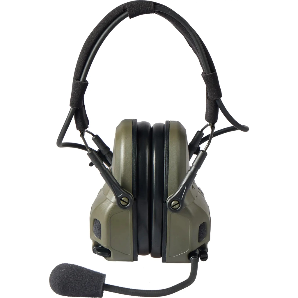 Навушники для стрільби Ops-Core AMP Communication Headset-Connectorized. NFMI. Верхній тримач. Ranger Green (N101153-02-0006)