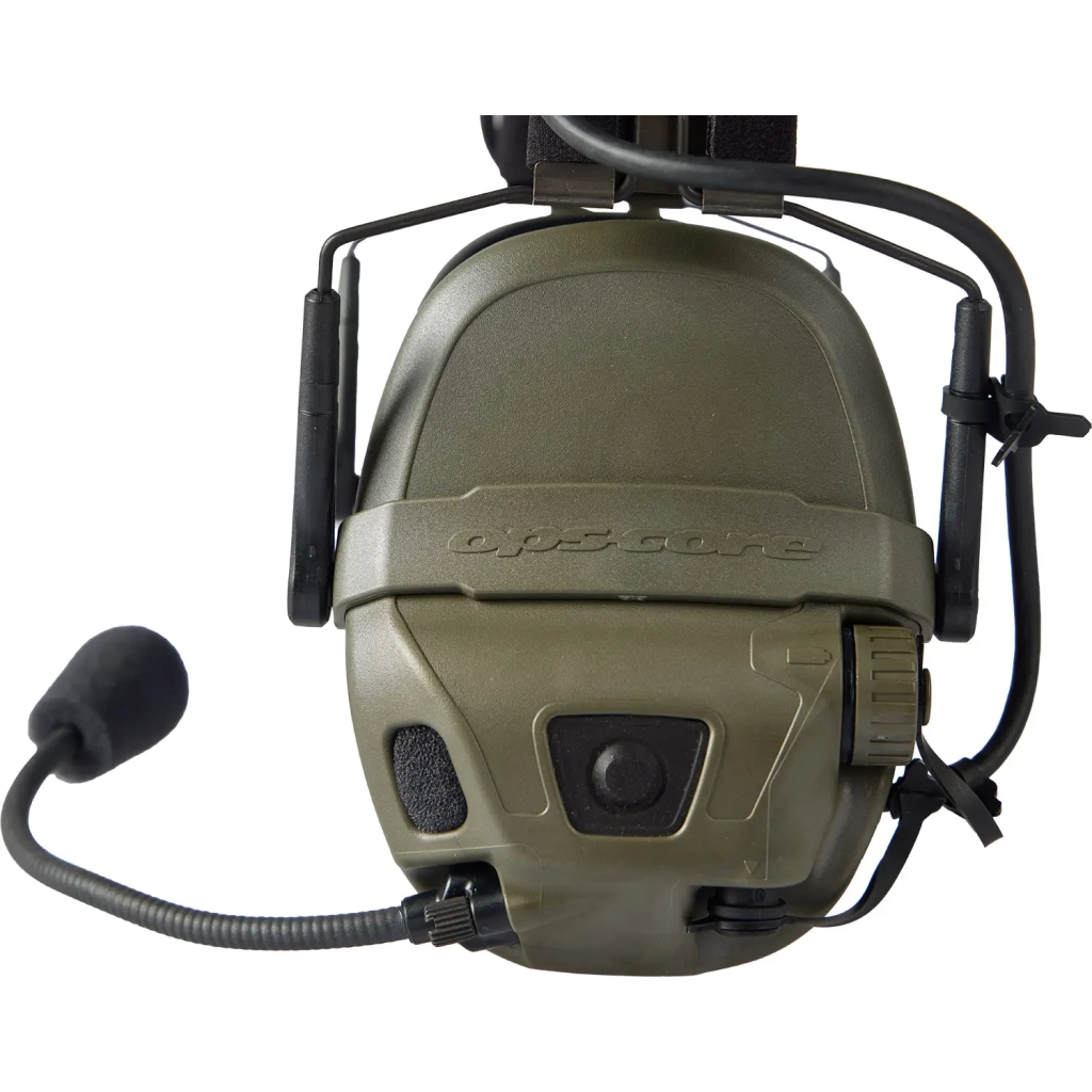 Навушники для стрільби Ops-Core AMP Communication Headset-Connectorized. NFMI. Верхній тримач. Ranger Green (N101153-02-0006)