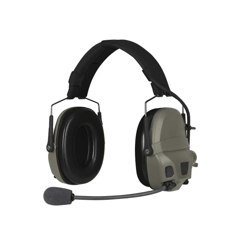 Навушники для стрільби Ops-Core AMP Communication Headset-Connectorized. NFMI. Верхній тримач. Ranger Green (N101153-02-0006)