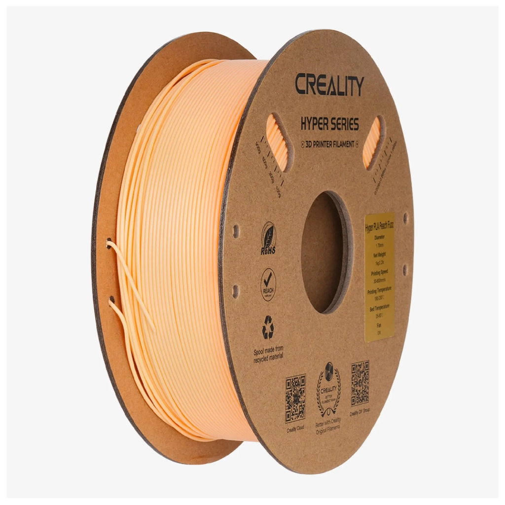 Пластик для 3D-принтера Creality PLA Hyper 1кг, 1.75мм, Peach Fuzz (3301010414)
