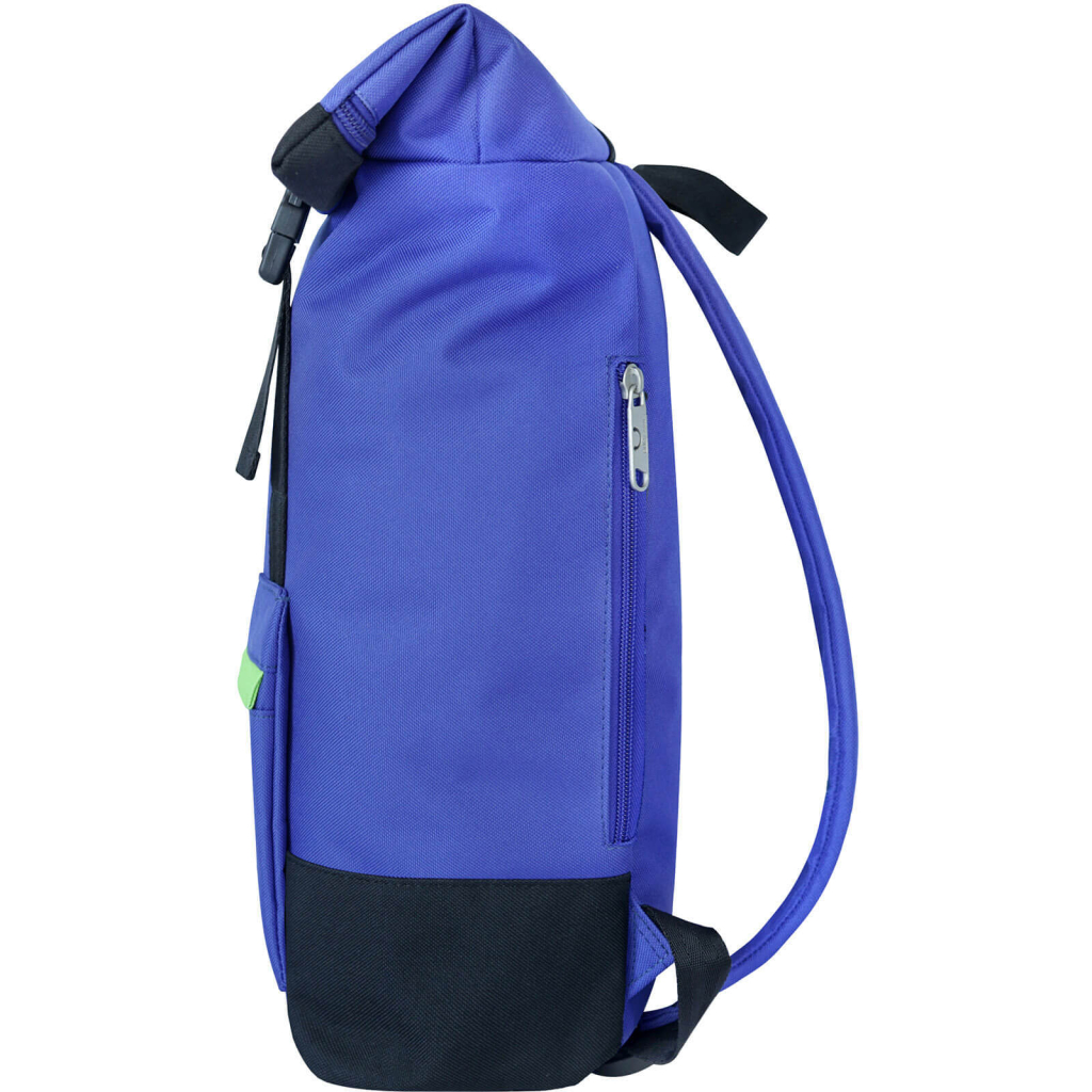 Рюкзак для ноутбука Bagland 15" Holder 25L, roll top, 0051666, blue/black (1065919121)