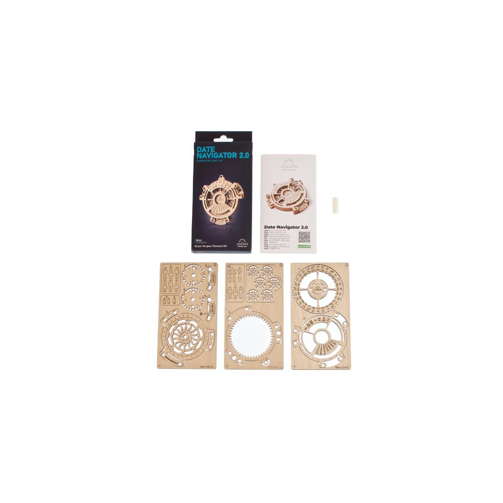 Конструктор Ugears механічний 3D Навігатор дат 2.0 (70218)
