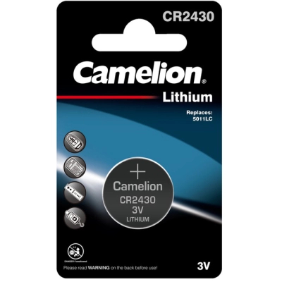 Батарейка CR 2430 Lithium * 1 Camelion (CR2430-BP1)