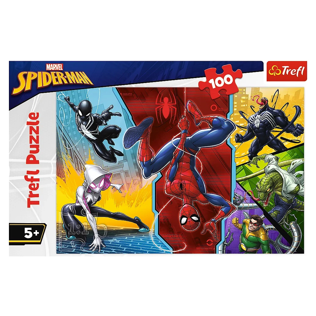 Пазл Trefl Spiderman Догори ногами 100 елементів (5900511163476)