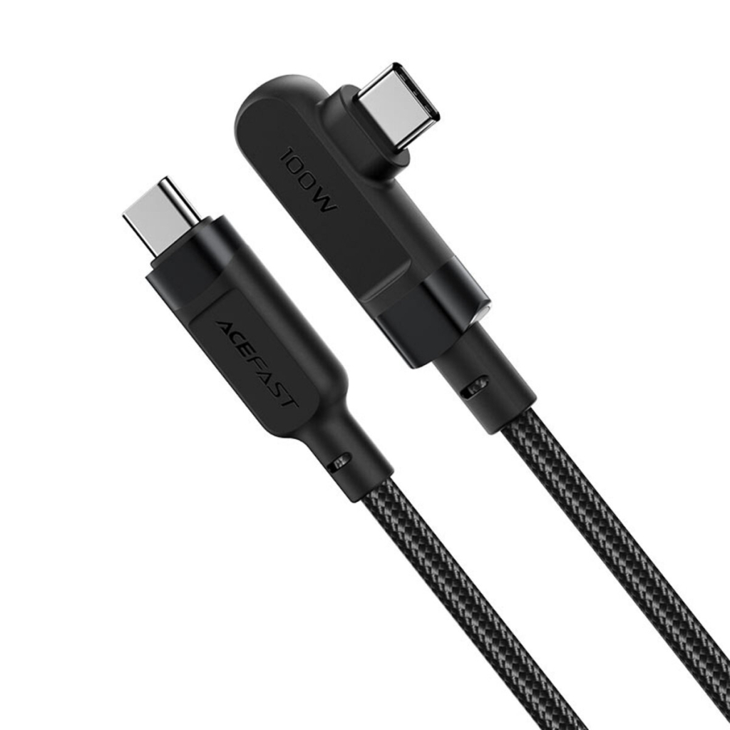 Дата кабель USB-C to USB-C 2.0m 5A 100W nylon C5-03 black Acefast (6974316281016) Дата кабель USB-C to USB-C 2.0m 5A 100W nylon C5-03 black Acefast (6974316281016)