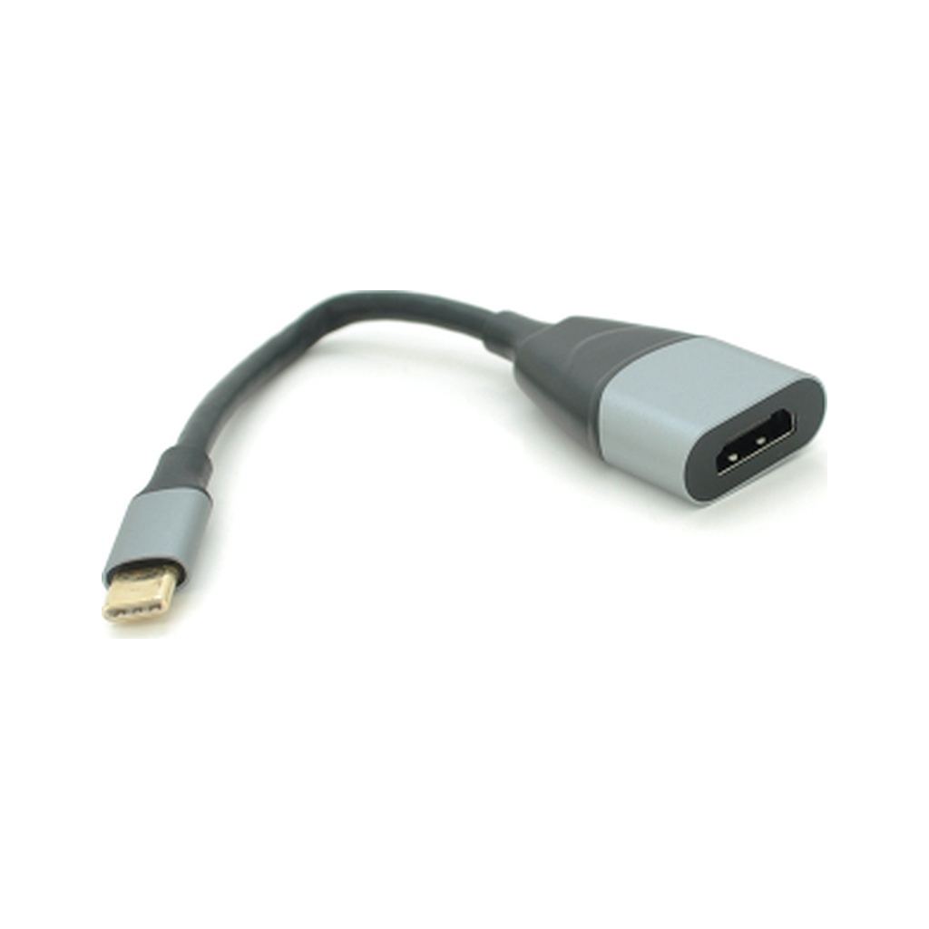 Перехідник USB-C to HDMI F 0.18m black-gray Voltronic (YT-Type-C(M)/HDMI(F)-18cm) Перехідник USB-C to HDMI F 0.18m black-gray Voltronic (YT-Type-C(M)/HDMI(F)-18cm)