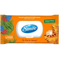 Toilet paper Smile For Kids & Juniors Moist 40 sheets (4823071666021)