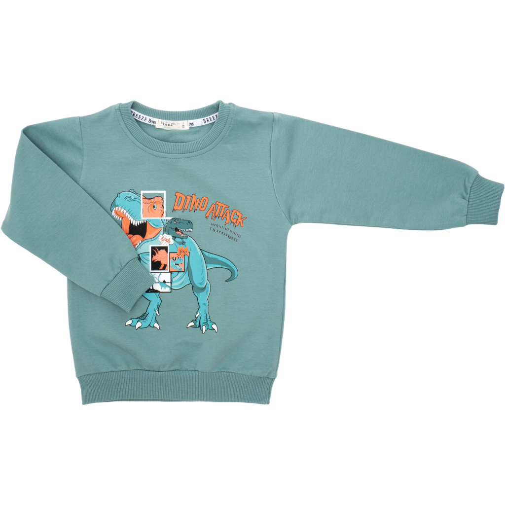 Спортивний костюм дитячий Breeze з динозавром (22167-116B-mint)