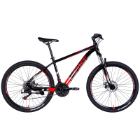 Велосипед Space 27.5" MERCURY DD FR рама-17" AL 2026 чорно-червоний (OPS-SP-27.5-076)
