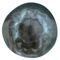 Plate G.Benedikt series "Flamenco" decor "Shell Grey" round 25 cm (FLA2125-T0015)