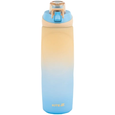 Пляшка для води Kite K26, 760 мл, бежево-синя (K26-1200-1)