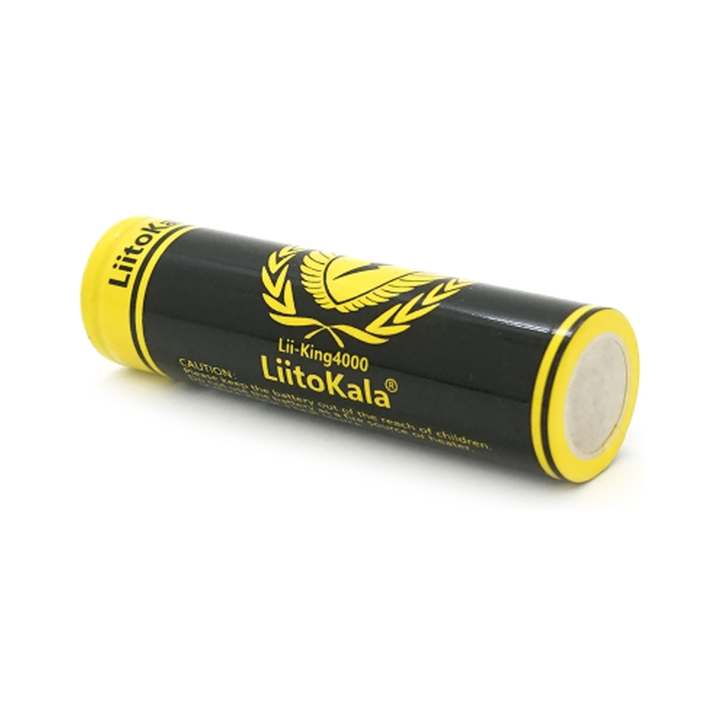 Акумулятор 18650 4000mah (3800-4000mah), 3.7V(2.75-4.2V) Liitokala (King-4000)