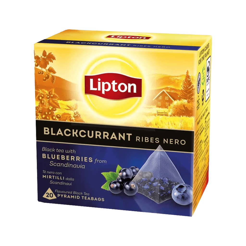 Чай Lipton зі смаком чорної смородини 20 пакетиків (5063270111925)