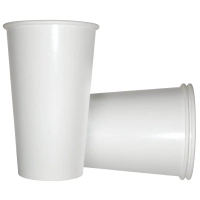 Disposable Buroclean paper cups 400 ml 50 pcs white (1080032)