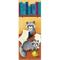 Bookmarks for books Lyutsink "Raccoons. Typewriter" 1 pc. (LK000000092) (2000000000092)