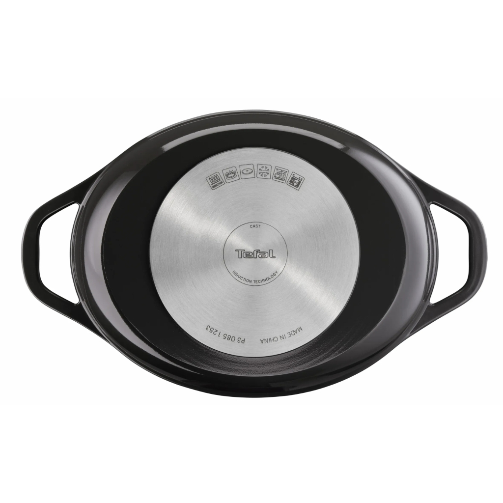 Каструля Tefal Air з кришкою 5.7л чорний (E2558904) Каструля Tefal Air з кришкою 5.7л чорний (E2558904)