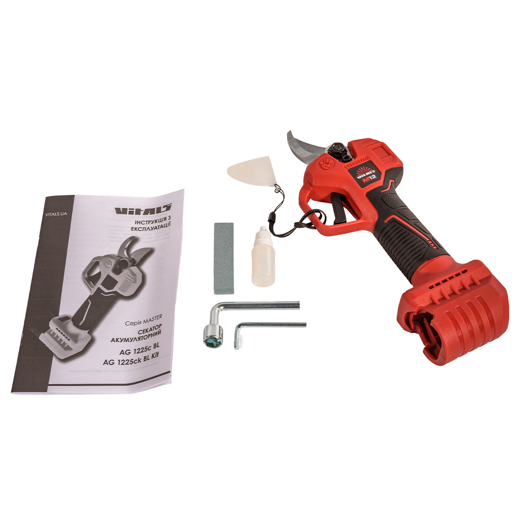 Кущоріз Vitals Master, AG 1225c BL, 12V, d різа 25мм, 0.73кг, кейс (без АКБ та ЗП) (235286)