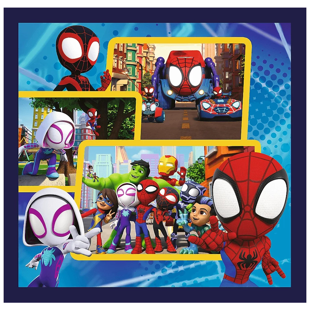 Пазл Trefl Marvel Команда Спайді та динозаври 3 в 1 (5900511348927)