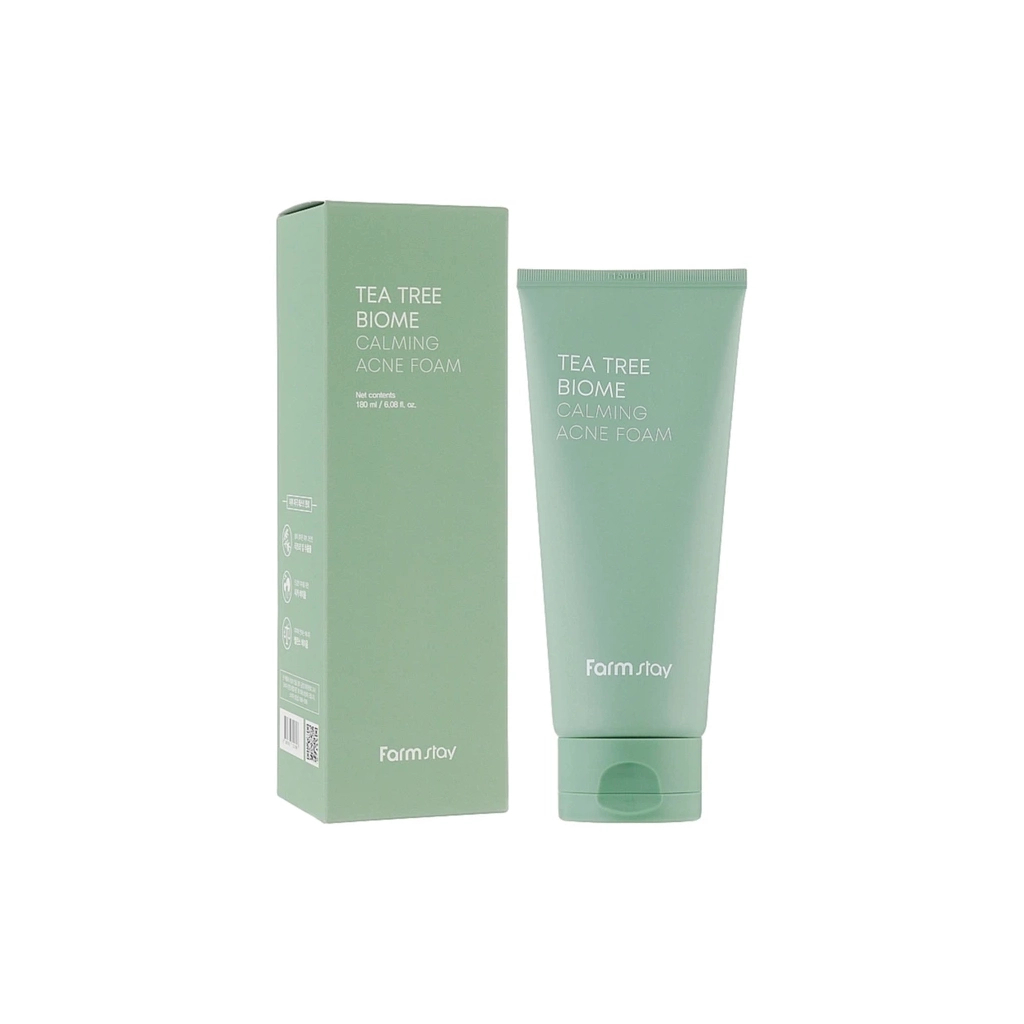 Пінка для вмивання FarmStay Tea Tree Biome Calming Acne Foam 180 мл (8809783321898)
