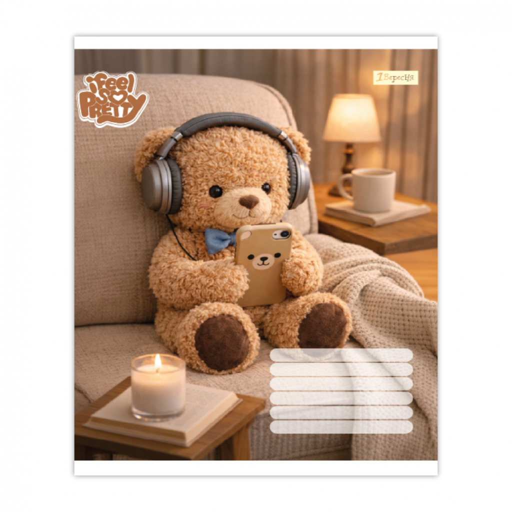 Зошит 1 вересня Bear stories А5 24 аркушів клітинка (768974) Зошит 1 вересня Bear stories А5 24 аркушів клітинка (768974)