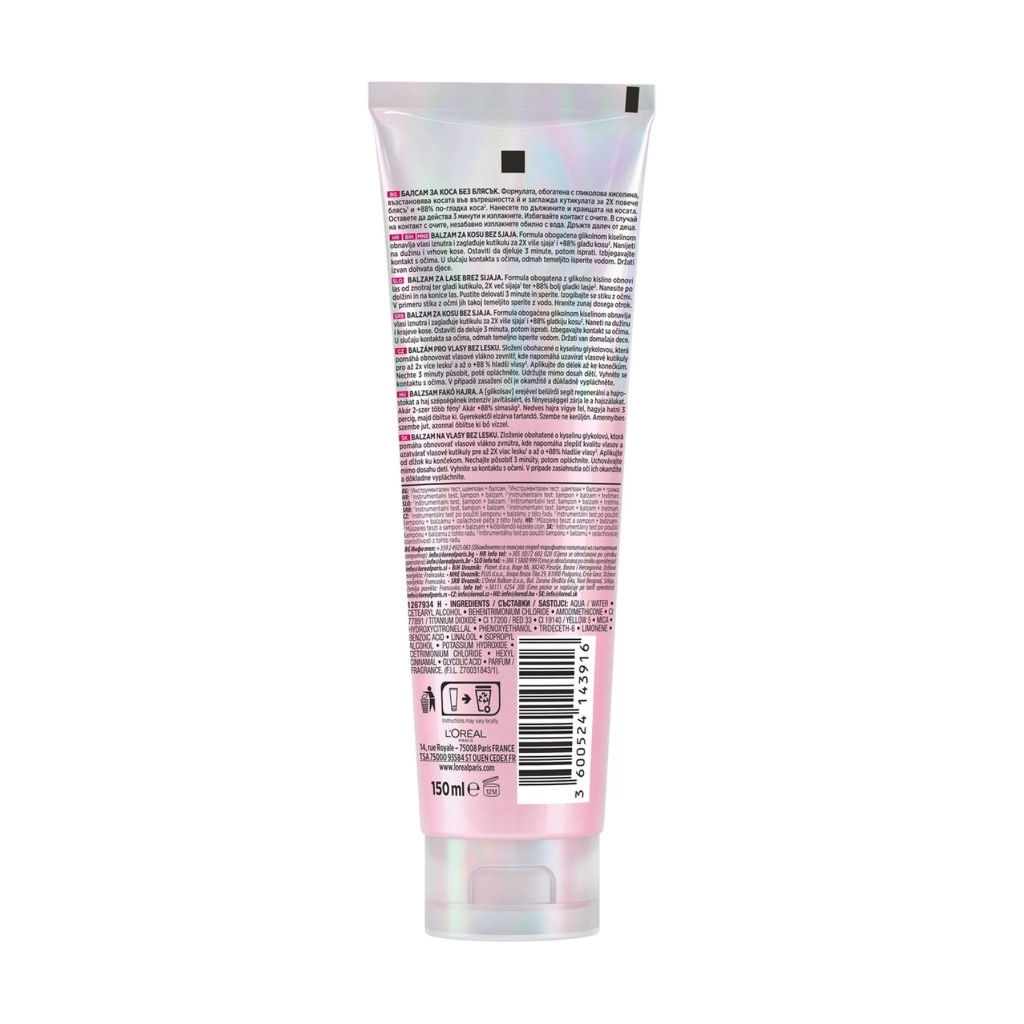 Кондиціонер для волосся Elseve Glycolic Gloss Conditioner 150 мл (3600524143916)