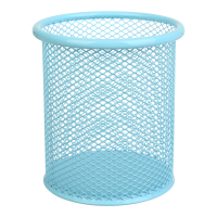 Buromax round pen stand, PASTEL, metal, blue (BM.6202-14)
